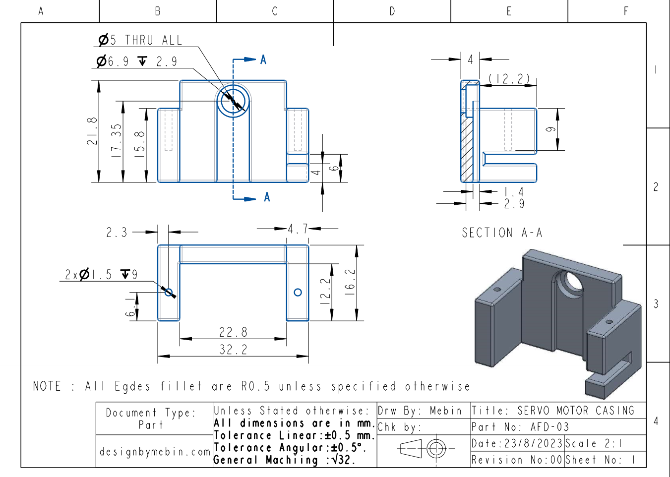 Servo Motor Casing